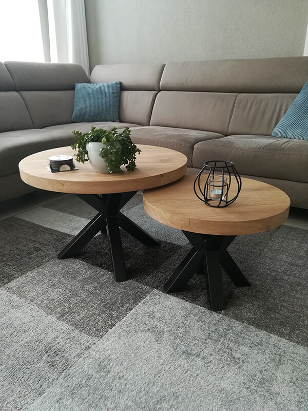 Idioot Rouwen zeven Salontafel Mokra Matrix set 4 cm dik online bestellen bij Industrial-Home