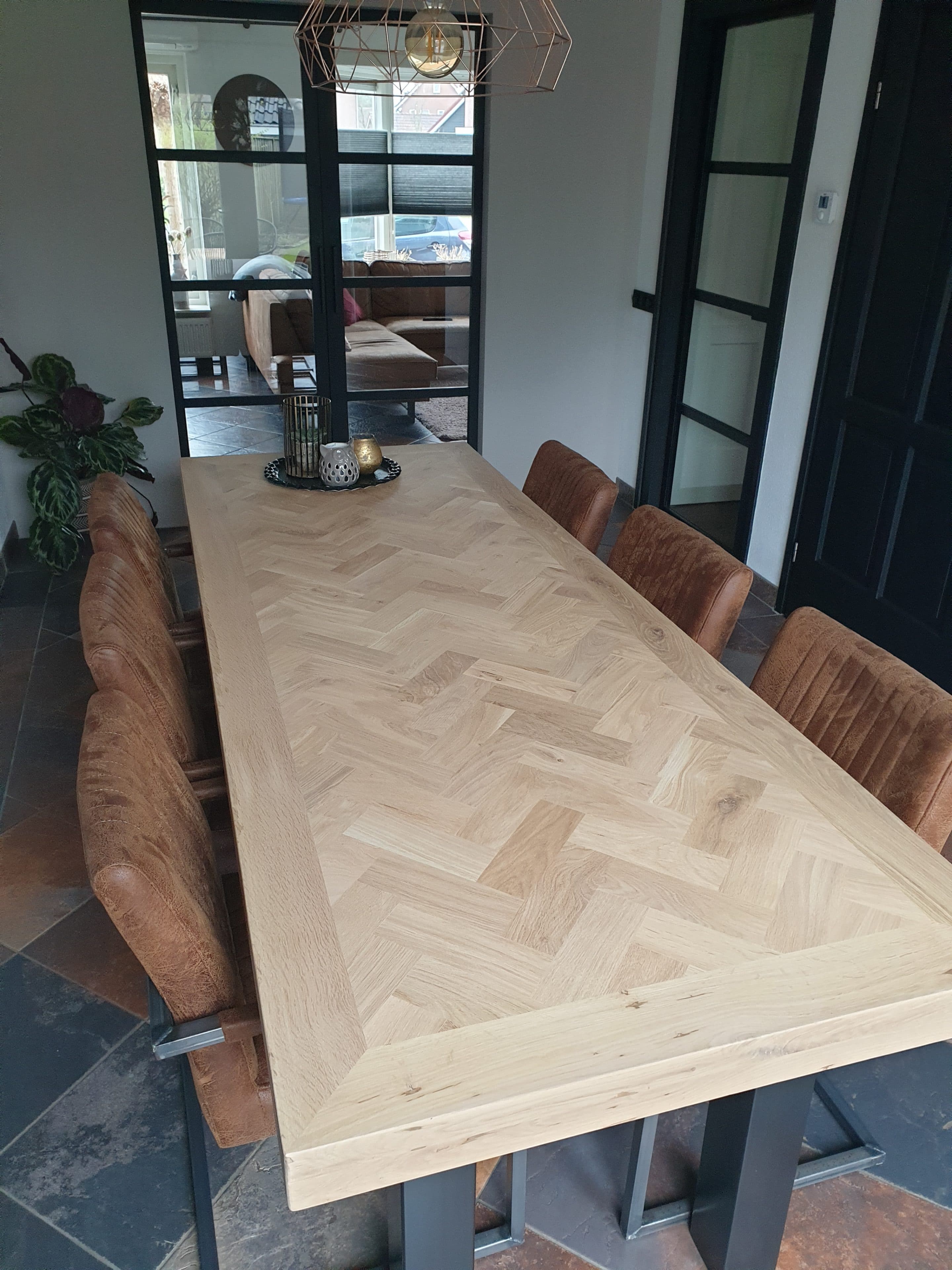 Dank u voor uw hulp Rand College Eiken visgraat tafel Mosina n online bestellen bij Industrial-Home