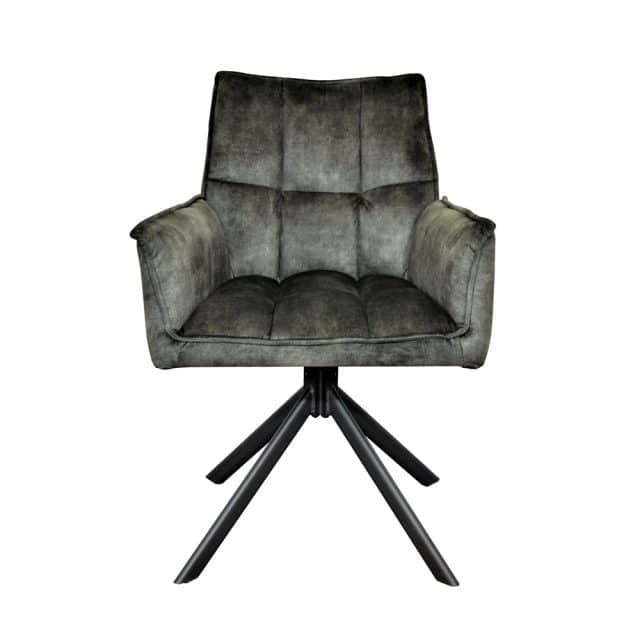 Lucas Swivel Chair Adore Dark Green