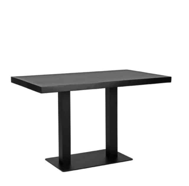 Restauranttisch, rechteckig, mit gerader Kante, 120 cm, Mango