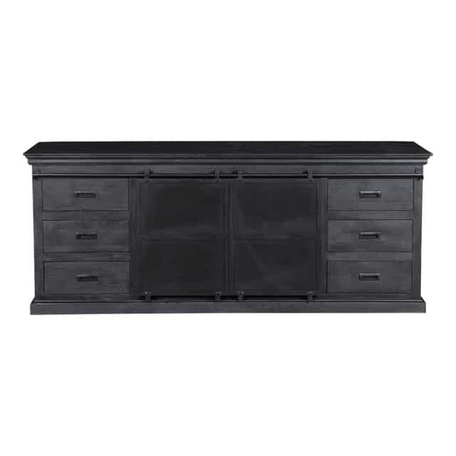 Mangohouten Dressoir Zwart 260x90x45 Cm 8211 Bestel Nu Voor Levering In Week 22