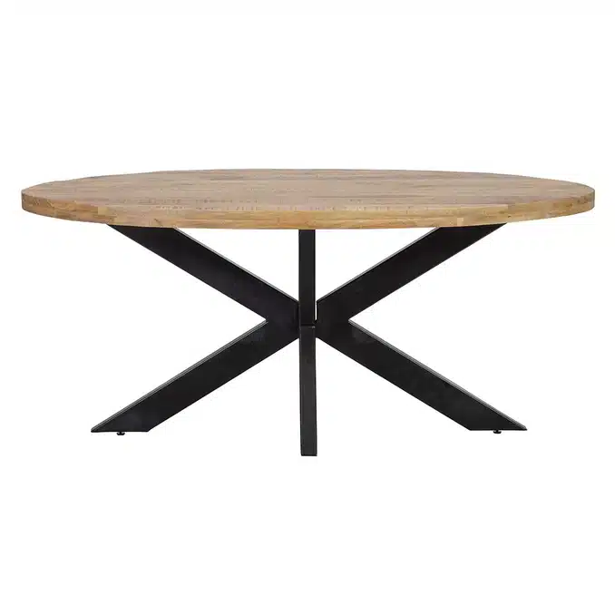 Eettafel Ovaal 6cm Blad Naturel2