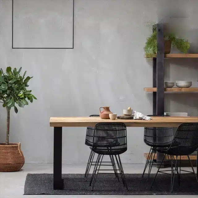 eettafel_rechthoek-U-onderstel