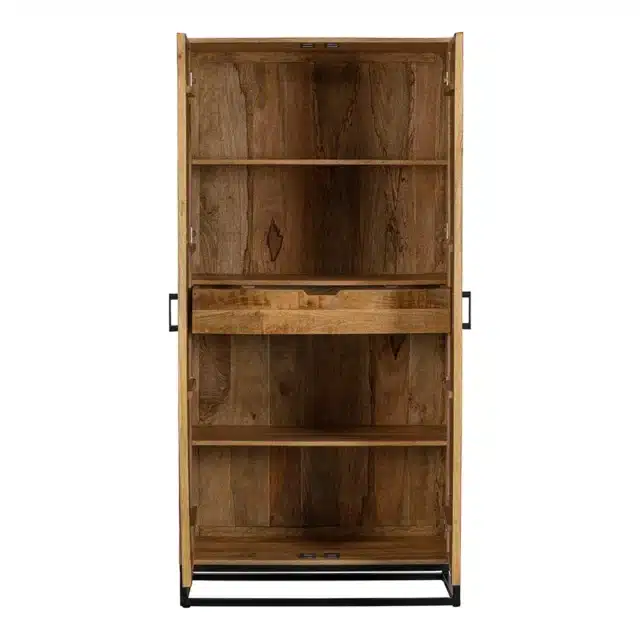 Mangohouten Wandkast 100x45x200 Visgraat 8211 Bestel Nu Voor Levering In Week 26