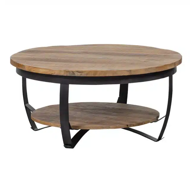 Couchtisch aus Mangoholz, Bakersfield, 90 cm, Mahagoni 1