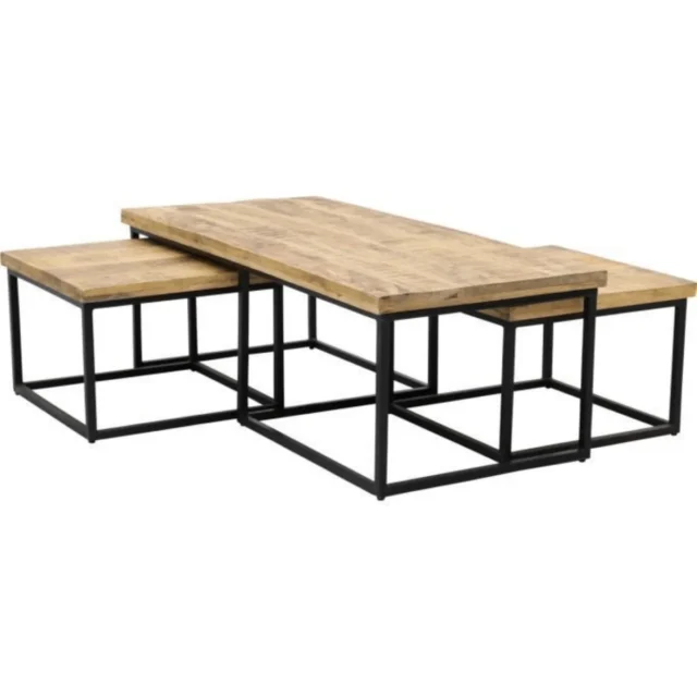 Online-Couchtisch-Set aus Mangoholz, Miami mit 3 Tischen, Mahom 182750a7 0d7a 47a4 Bb73 5e2d3c040e1a 839621