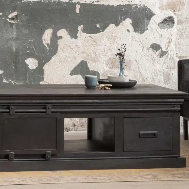 Stolik kawowy Mango Wood 120x65x45cm Czarny 8211 Zamów teraz, a otrzymasz dostawę w 23. tygodniu
